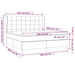 Pat box spring cu saltea, gri închis, 160x200 cm, catifea - WALTI WALTI