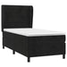 Pat box spring cu saltea, negru, 90x200 cm, catifea - WALTI WALTI