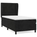 Pat box spring cu saltea, negru, 100x200 cm, catifea - WALTI WALTI