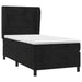 Pat box spring cu saltea, negru, 100x200 cm, catifea - WALTI WALTI