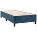 Pat box spring cu saltea, albastru închis, 100x200 cm, catifea - WALTI WALTI