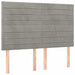 Pat box spring cu saltea, gri deschis, 140x200 cm, catifea - WALTI WALTI