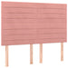 Pat box spring cu saltea, roz, 140x200 cm, catifea - WALTI WALTI