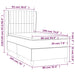 Pat box spring cu saltea, roz, 90x190 cm, catifea - WALTI WALTI