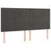 Pat box spring cu saltea, gri închis, 160x200 cm, catifea - WALTI WALTI