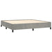 Pat box spring cu saltea, gri deschis, 200x200 cm, catifea - WALTI WALTI