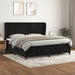 Pat box spring cu saltea, negru, 200x200 cm, catifea - WALTI WALTI