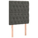 Pat box spring cu saltea, gri închis, 80x200 cm, catifea - WALTI WALTI