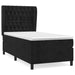 Pat box spring cu saltea, negru, 80x200 cm, catifea - WALTI WALTI
