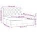 Pat box spring cu saltea, gri închis, 160x200 cm, catifea - WALTI WALTI