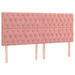 Pat box spring cu saltea, roz, 180x200 cm, catifea - WALTI WALTI