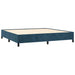 Pat box spring cu saltea, albastru închis, 200x200 cm, catifea - WALTI WALTI