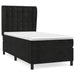 Pat box spring cu saltea, negru, 90x190 cm, catifea - WALTI WALTI