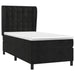 Pat box spring cu saltea, negru, 90x190 cm, catifea - WALTI WALTI