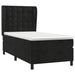 Pat box spring cu saltea, negru, 90x200 cm, catifea - WALTI WALTI