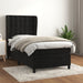 Pat box spring cu saltea, negru, 100x200 cm, catifea - WALTI WALTI