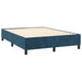 Pat box spring cu saltea, albastru închis, 140x190 cm, catifea - WALTI WALTI