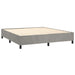 Pat box spring cu saltea, gri deschis, 160x200 cm, catifea - WALTI WALTI