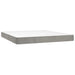 Pat box spring cu saltea, gri deschis, 160x200 cm, catifea - WALTI WALTI