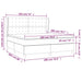 Pat box spring cu saltea, roz, 180x200 cm, catifea - WALTI WALTI