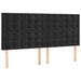 Pat box spring cu saltea, negru, 200x200 cm, catifea - WALTI WALTI