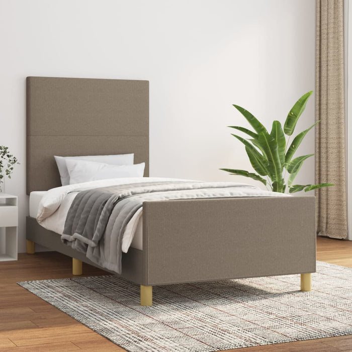 Cadru de pat fără saltea Taupe 90x190 cm Stofa - WALTI WALTI