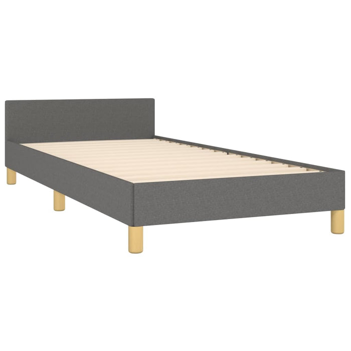 Cadru de pat fără saltea, gri închis, 90x200 cm, textil - WALTI WALTI