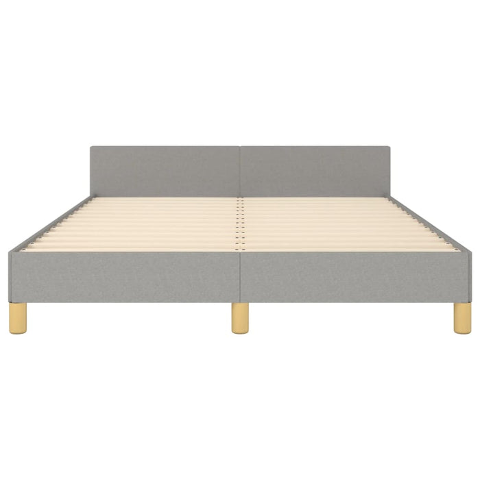 Cadru de pat fără saltea, gri deschis, 140x190 cm, textil - WALTI WALTI