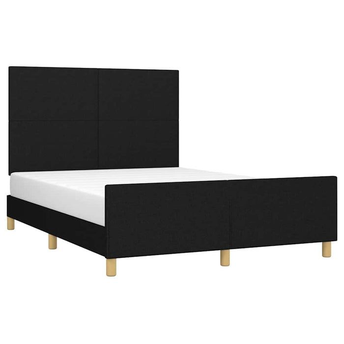 Cadru de pat fără saltea, negru, 140x190 cm, textil - WALTI WALTI