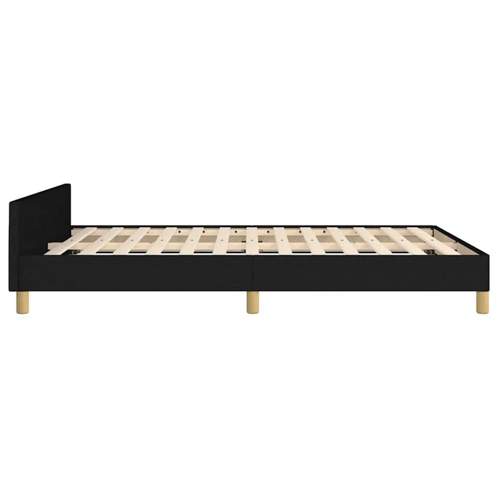 Cadru de pat fără saltea, negru, 140x200 cm, textil - WALTI WALTI