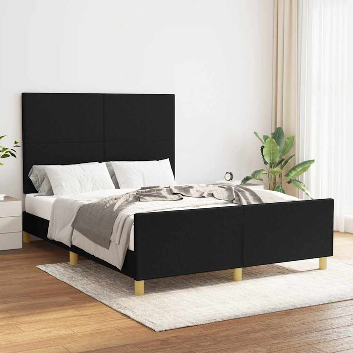 Cadru de pat fără saltea, negru, 140x200 cm, textil - WALTI WALTI
