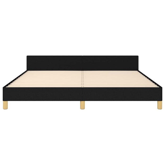Cadru de pat fără saltea, negru, 160x200 cm, textil - WALTI WALTI