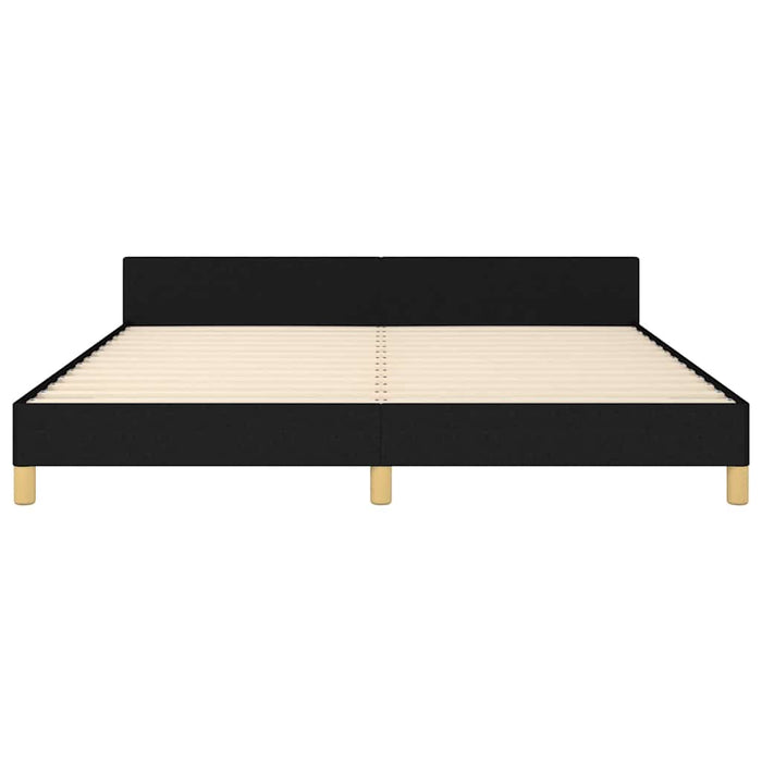 Cadru de pat fără saltea, negru, 180x200 cm, textil - WALTI WALTI