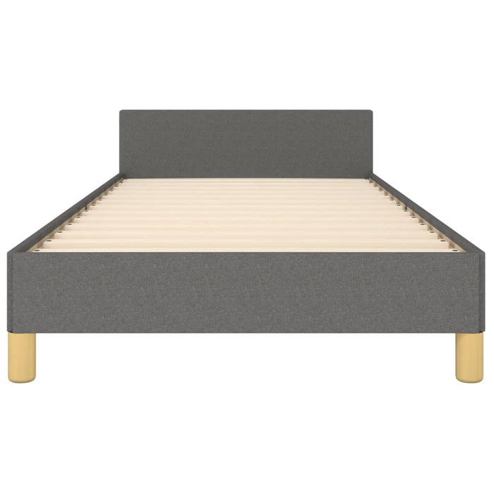 Cadru de pat fără saltea, gri închis, 100x200 cm, textil - WALTI WALTI