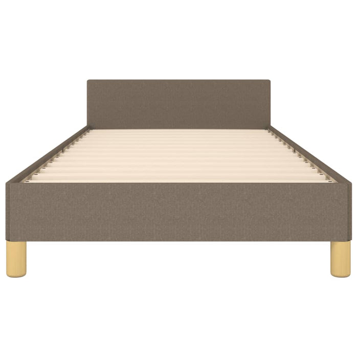 Cadru de pat fără saltea, gri taupe, 100x200 cm, textil - WALTI WALTI