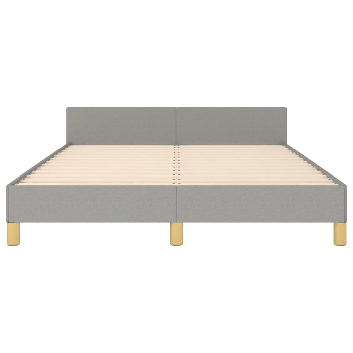 Cadru de pat fără saltea, gri deschis, 140x190 cm, textil - WALTI WALTI