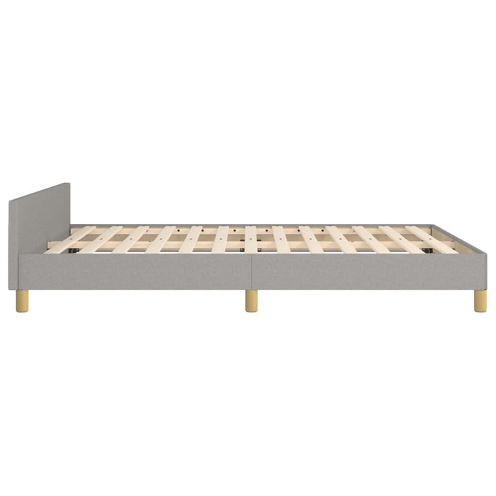 Cadru de pat fără saltea, gri deschis, 140x190 cm, textil - WALTI WALTI
