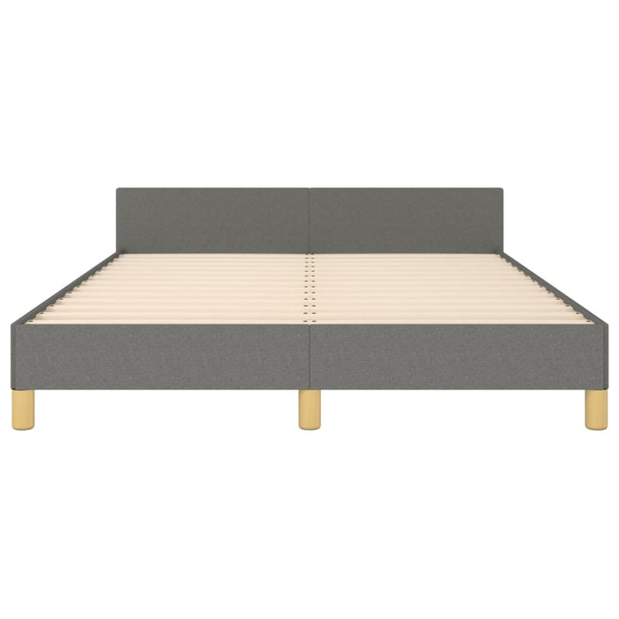Cadru de pat fără saltea, gri închis, 140x190 cm, textil - WALTI WALTI