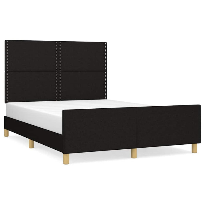Cadru de pat fără saltea, negru, 140x190 cm, textil - WALTI WALTI
