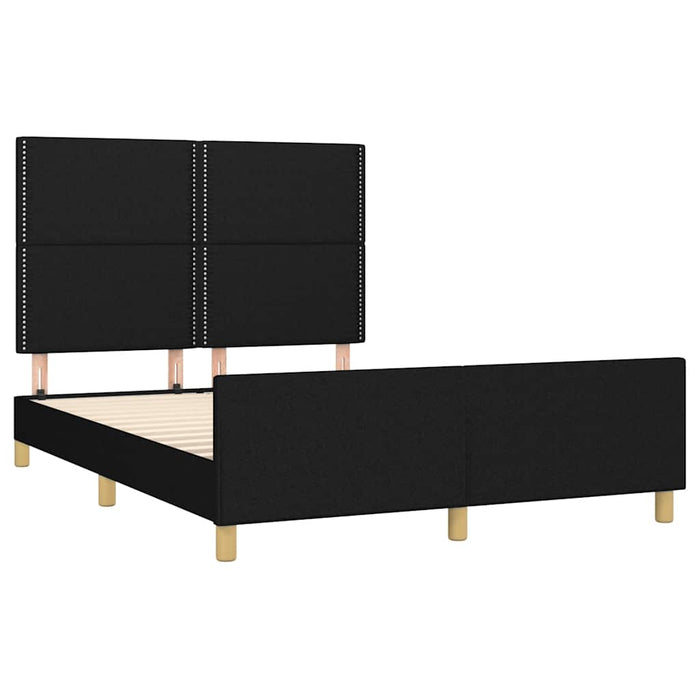 Cadru de pat fără saltea, negru, 140x190 cm, textil - WALTI WALTI
