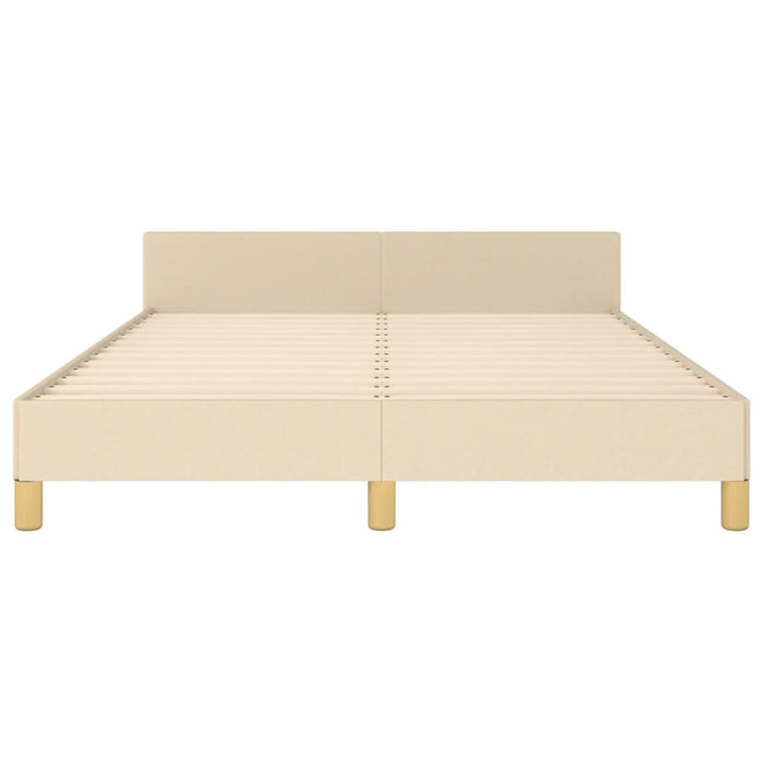 Cadru de pat fără saltea, crem, 140x190 cm, textil - WALTI WALTI