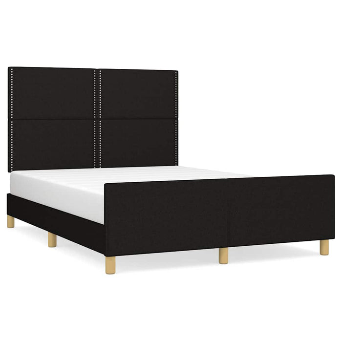 Cadru de pat fără saltea, negru, 140x200 cm, textil - WALTI WALTI