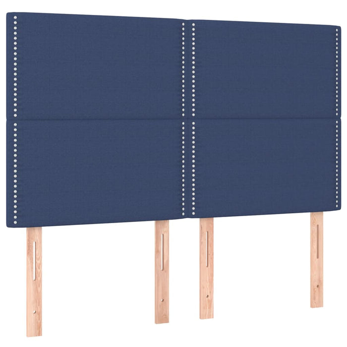 Cadru de pat fără saltea, albastru, 140x200 cm, textil - WALTI WALTI