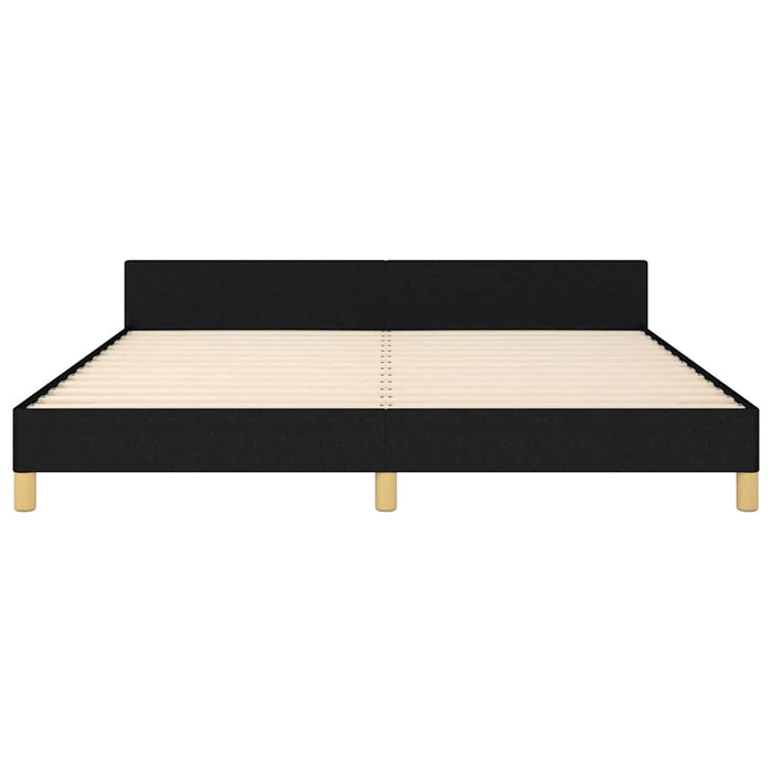 Cadru de pat fără saltea, negru, 160x200 cm, textil - WALTI WALTI