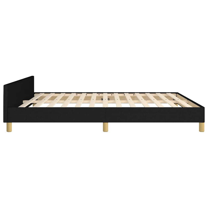 Cadru de pat fără saltea, negru, 160x200 cm, textil - WALTI WALTI
