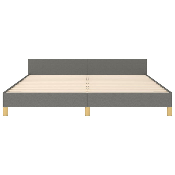 Cadru de pat fără saltea, gri închis, 180x200 cm, textil - WALTI WALTI