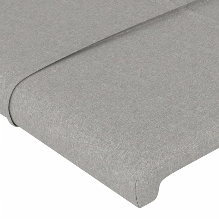 Cadru de pat fără saltea, gri deschis, 140x190 cm, textil - WALTI WALTI