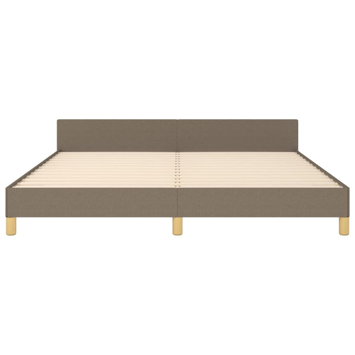 Cadru de pat fără saltea, gri taupe, 160x200 cm, textil - WALTI WALTI