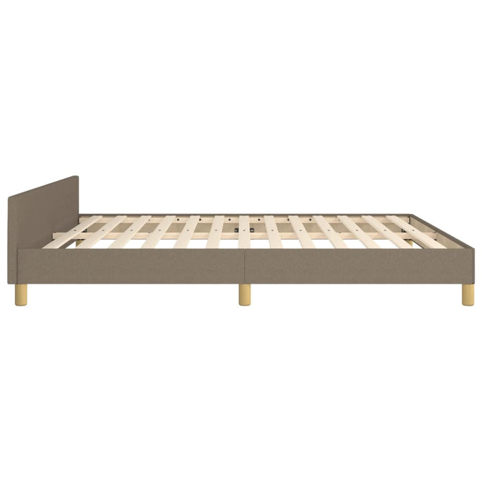 Cadru de pat fără saltea, gri taupe, 160x200 cm, textil - WALTI WALTI