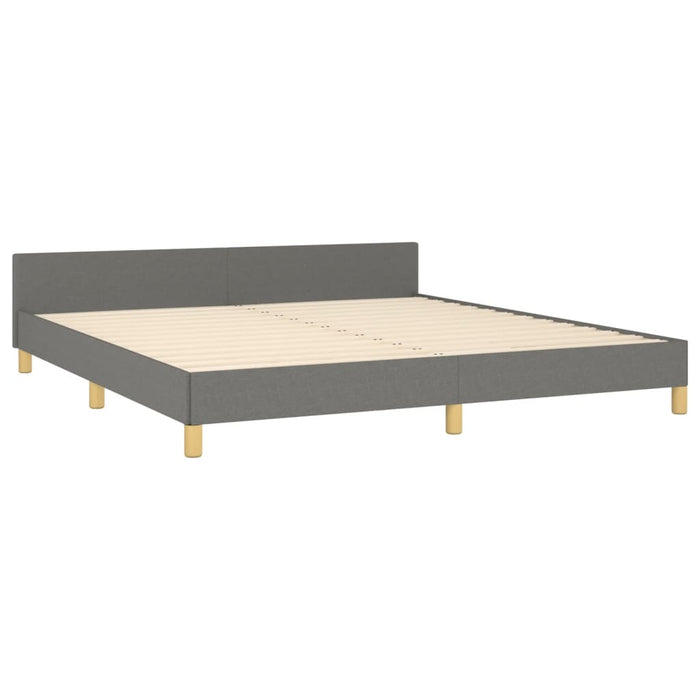 Cadru de pat fără saltea, gri închis, 180x200 cm, textil - WALTI WALTI